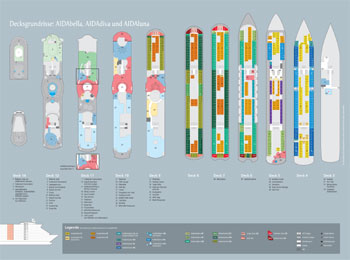 Decksplan AIDAbella