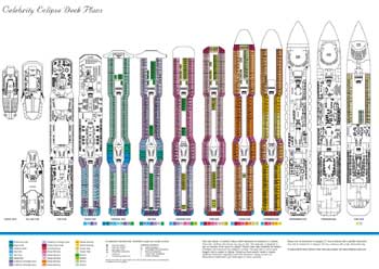 Decksplan der Celebrity Eclipse