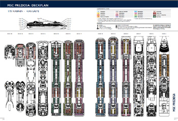 Decksplan MSC Preziosa