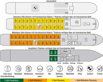 Decksplan MS Heidelberg