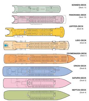 Deckplan Phoenix MS Amadea Decksplan MS Amadea