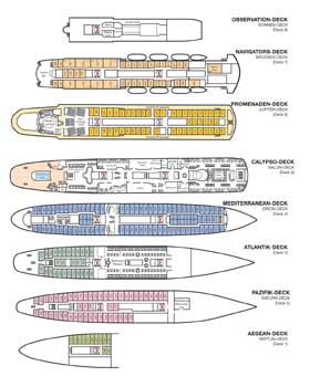 Deckplan Phoenix MS Athena Decksplan MS Athena