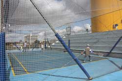 Tennisplatz auf dem Deck der Costa Magica