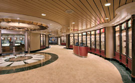 Die Einkaufspassage auf der Royal Caribbean Enchantment of the Seas