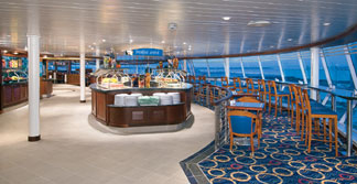 Das Windjammer Cafe auf der Royal Caribbean Enchantment of the Seas