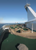 Die Minigolf-Bahn auf der Royal Caribbean Explorer of the Seas