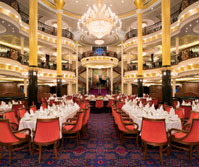 Das Hauptrestaurant auf der Royal Caribbean Freedom of the Seas