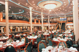 Das Hauptrestaurant auf der Royal Caribbean Grandeur of the Seas