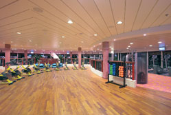 Das Fitnesscenter auf der Royal Caribbean Jewel of the Seas