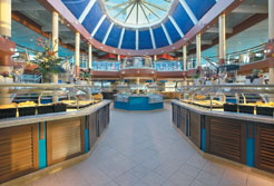 Das Windjammer Cafe auf der Royal Caribbean Monarch of the Seas