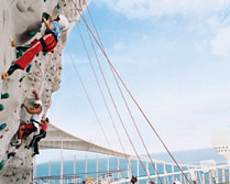 Die Kletterwand auf der Royal Caribbean Navigator of the Seas