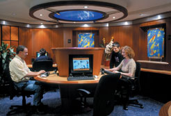 Das Internetcafe auf der Royal Caribbean Radiance of the Seas