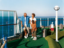 Minigolf auf der Royal Caribbean Radiance of the Seas