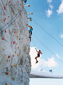 Die Kletterwand auf der Royal Caribbean Radiance of the Seas