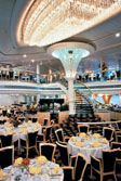 Das Hauptrestaurant auf der Royal Caribbean Vision of the Seas