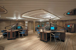 Das Internet Cafe auf der Royal Caribbean Vision of the Seas