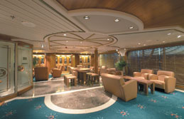 Die Bibliothek auf der Royal Caribbean Vision of the Seas