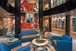 Die Bibliothek auf der Royal Caribbean Voyager of the Seas