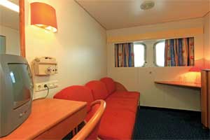 2-Bett Hauptdeck Kabine auf der MS Rousse