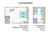 Standardkabine der Viking Lomonosov