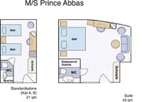 Standardkabine der Viking Mövenpick M/S Prince Abbas